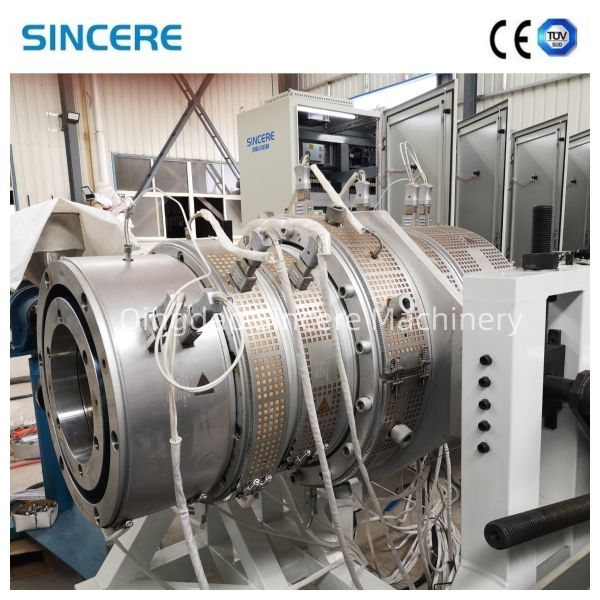 Fast High Speed PE PP HDPE PVC PPR Mpp Plastic Water Gas Supply Drainage Solid Wall Pipe Hose Tube Production Extrusion Line Extruder Production Making Machine