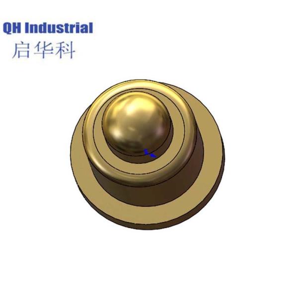 SMT 3.0mm Length Precision Artwork Amphenol Double Head Pogopinn
