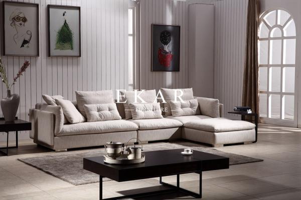 Fabric Sofa Set Funiture Home L Shaped Modern Couch For Sale