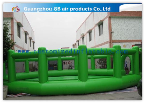 Green Round Inflatable Sports Games / Inflatable Baseball Field for Outdoor Events