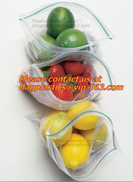 resealable, reclosable trasnparent freezer plastic k bag, Reclosable Grip Zip Smell