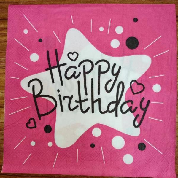 Party Tissue Happy Birthday Decoration Paper with Soft Eco-Friendly Customized Cartoon