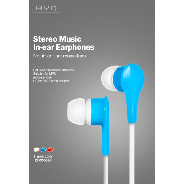 ROHS 1.2 Meter Wired In Ear Earphones 3.5mm Connector For IPhone