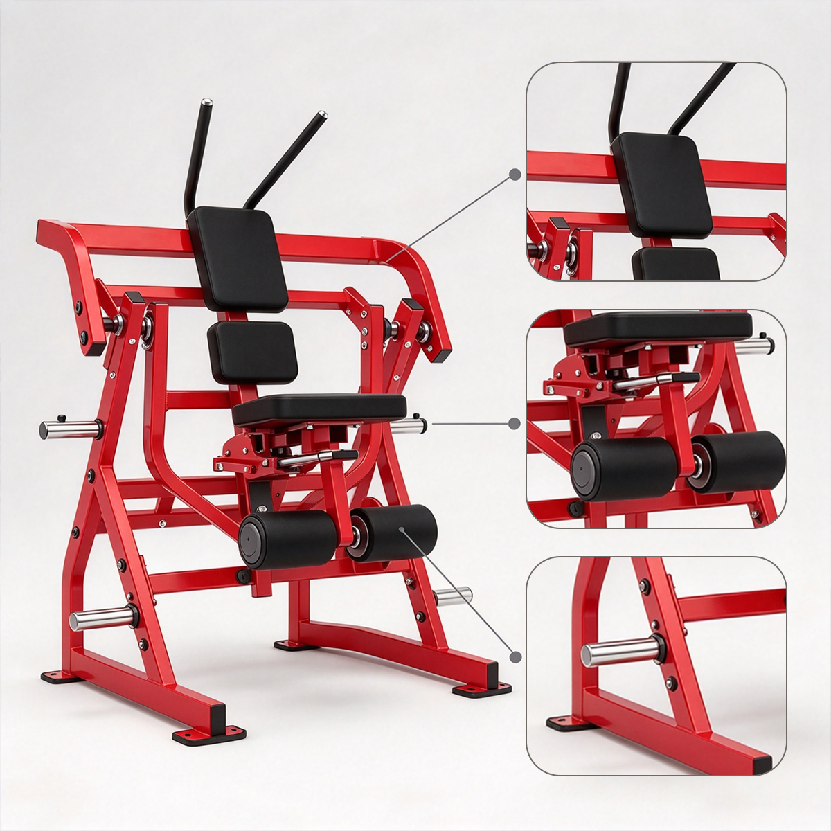 Abdominal Oblique Crunch Machine Steel Core Training Equipment for Commercial Gym Workouts