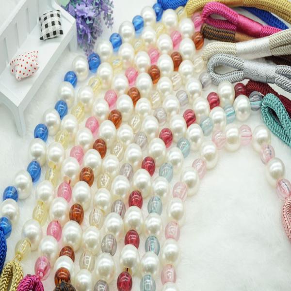 Delicate custom beads curtain tieback for home decoration