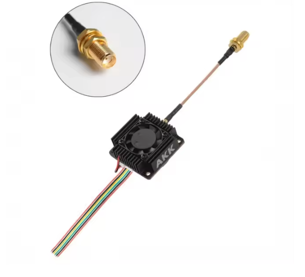 AKK Ultra Long Range 5.8Ghz 3000mW 3W up to 10Km VTX with Fan MIC Smartaudio 30.5*30.5mm for RC FPV Drone Airplane Fpv Drone Vtx