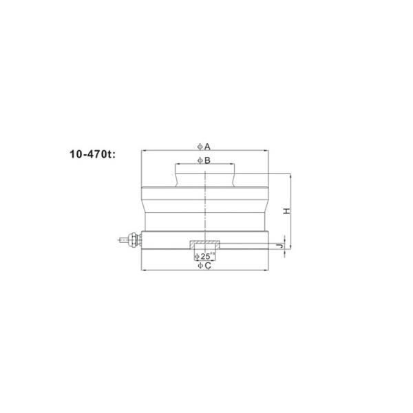Ruijia Ring Torsion Compression Press Machine Use Compression Force Sensor Load Cell 200 Тонн. Устройство для сжатия с помощью кольцевой торсионной прессы
