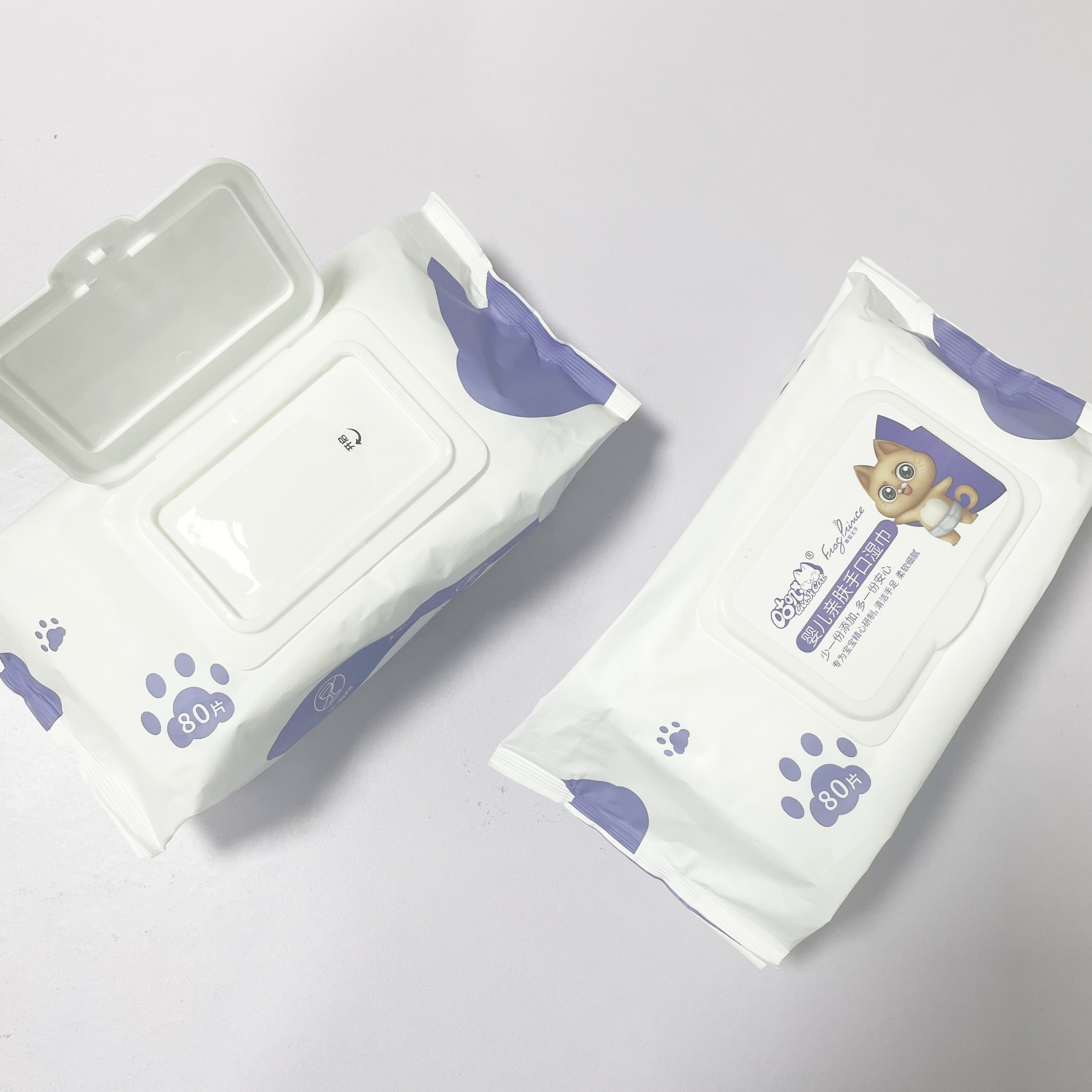 Wet Tissue 80 Pulls Мягкие нетканые детские салфетки с крышкой