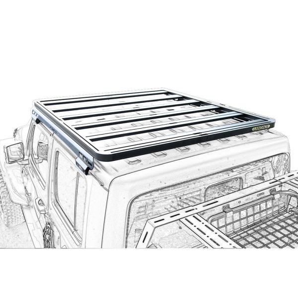 Jeep Roof Rail Rack Aluminum Roof Rack Cargo Carrier with 200kg Weight Capacity