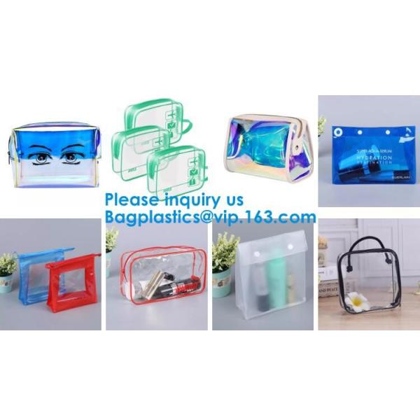 Travel Luggage Pouch Custom Clear Transparent PVC Travel Toiletry Bag Make Up Cosmetic Bag /Wash Bag/Zipper bag