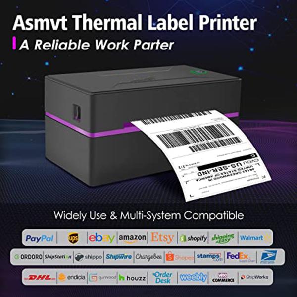 Label Express Waybill Product Price Sticker USB Bluetooth 4 Inch Thermal Barcode Printer For MAC OS Windows Android IOS