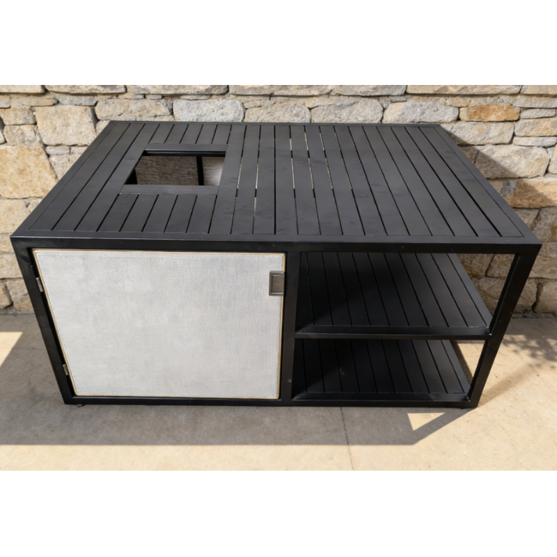 All in One Waterproof Aluminum Outdoor Storage Cabinet for Pool Patio Beach Towels and Equipments