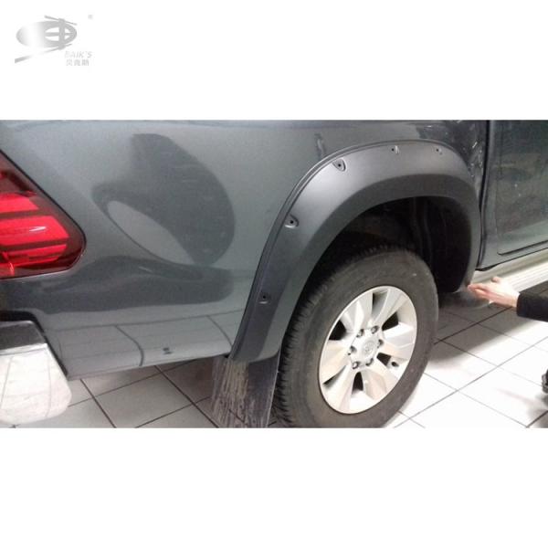Simple ODM Car Fender Flares Double Cab Pocket Style For Toyota Revo 2015-2018