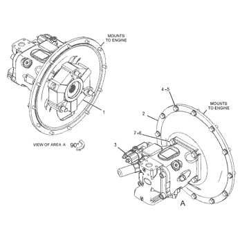CAT307E Экскаватор Гидравлический главный насос 358-5004 3585004 Новый, подержанный, коробка передач поршневый насос Розничная промышленность Гусеница