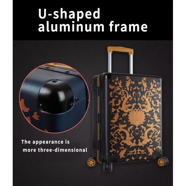 Chinese Palace-Style Ornate Carry-On Suitcase