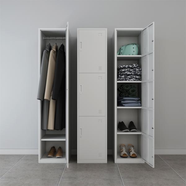 colorful 5 Tier  0.9mm Steel 450mm depth Middle School Lockers