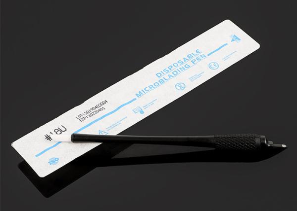 OEM Microblading Supplies Lushcolor Black Eccentric Disposable Manual Pen For Microblading Eyebrow Tattoo