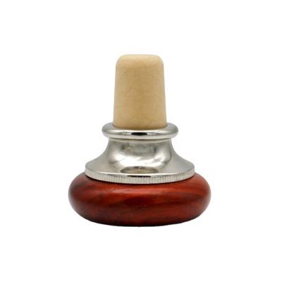 Reusable Red Wooden Wine Corks UV Printing Rubber Wine Stoppers