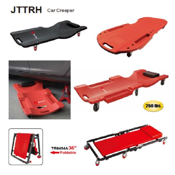 Cor Vermelha Creeper dobrável Mecânica de automóveis Creeper acolchado Sento de carrinho Creeper cama de carro