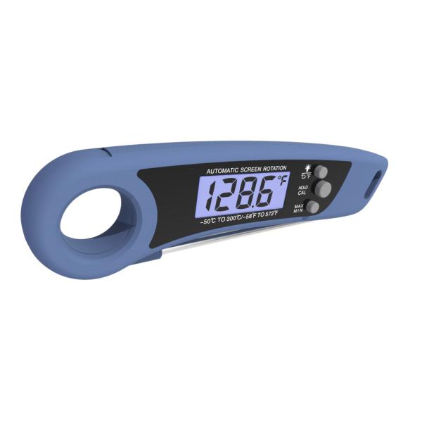 Kitchen Food Bbq Waterproof Meat Thermometer With Gravity Sensor CE ROHS