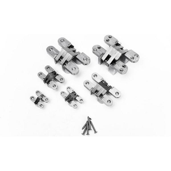 Iron Cross Concealed Cabinet Door Hinges Nickel Plated With Stainless Steel Bearing