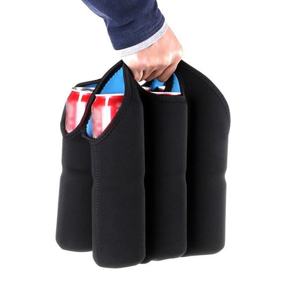 Neoprene 6 -pack bottles beer cooler holder bag/ Insulated Water Bottle Wine Neoprene Cooler 6 Pack Beer Can Holder