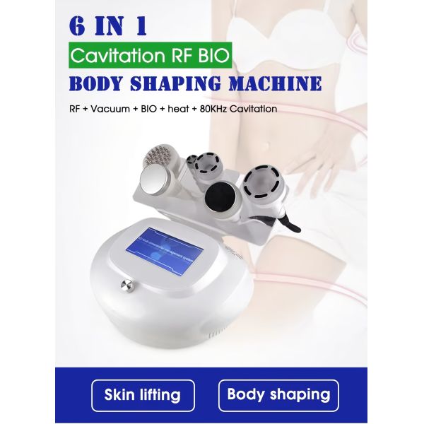 RF BIO Body Shaping Machine 6 In 1 80k Cavitation Slimming Machine