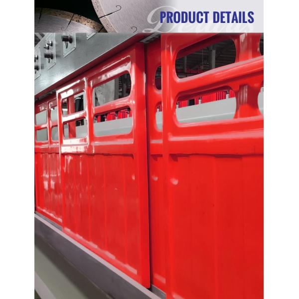 Máquina de pulido de piedra para la losa de cuarzo de granito de mármol 12 16 Rojo gris fácil de operar