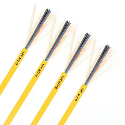 Do amortecedor apertado Singlemode de Gjfjv da Multi-fibra cabo de distribuição interno da fibra ótica