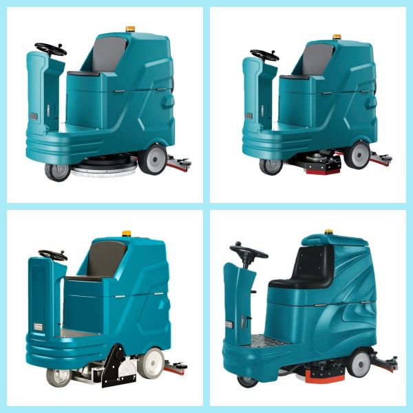 Large scale driving floor washing machine for commercial mall factories
