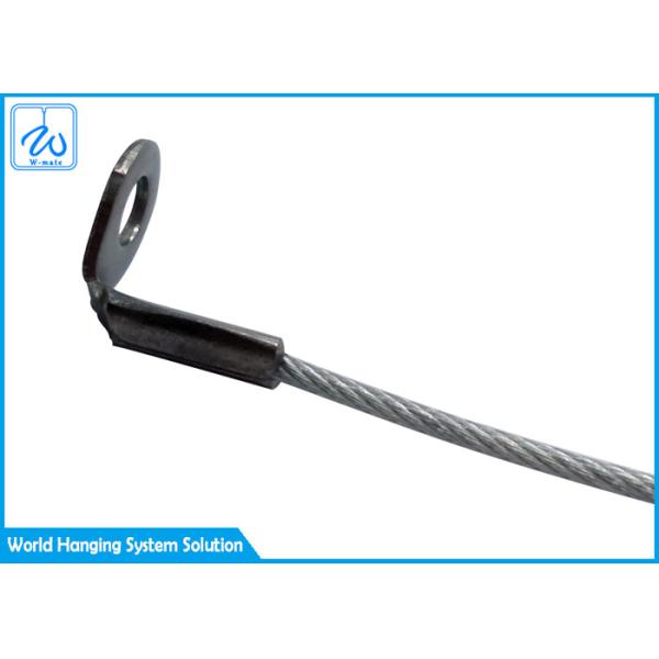 сборки кабеля веревочки провода слинга кабеля 1.5мм с крюком и глазом загиба