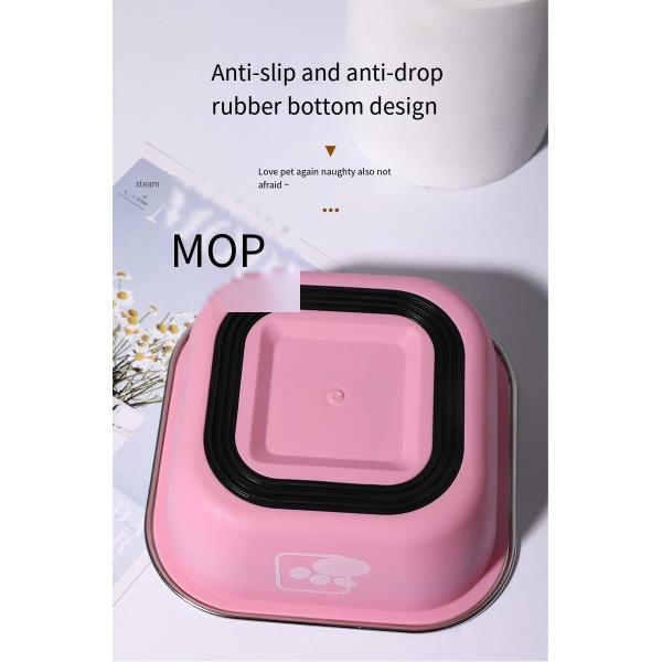 Pet Stainless Steel Dog Bowl Tableware Anti-Tip Double-Layer Stainless Steel  Cat Drinking Bowl