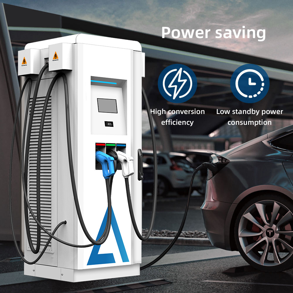 Зарядное устройство CCS CHAdeMO EV мощностью 150 кВт с ЖК-дисплеем для быстрой зарядки