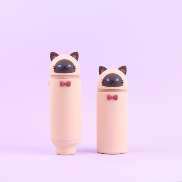 Многофункциональный 2-в-1 силиконовый карандаш держатель сумка легко очистить школьные канцелярские принадлежности для детей канцелярские принадлежности для рождественского подарка