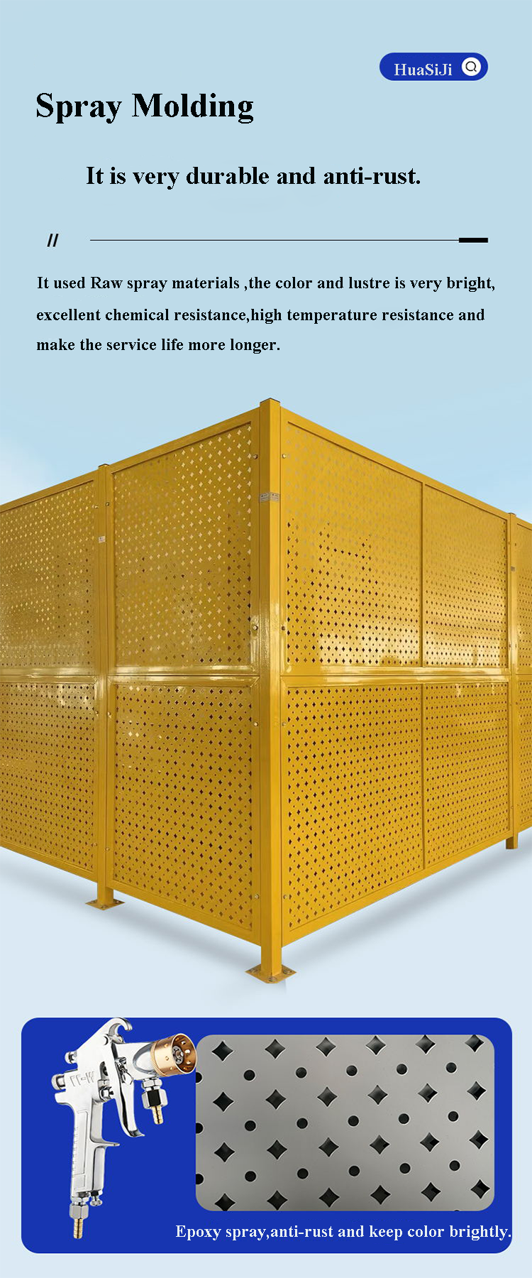 Steel Q235 Galvanized Warehouse Cage Fencing With Diamond Hole Shape