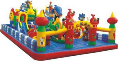 jogos de terra de salto do leão-de-chácara do castelo do parque de diversões 18oz inflável