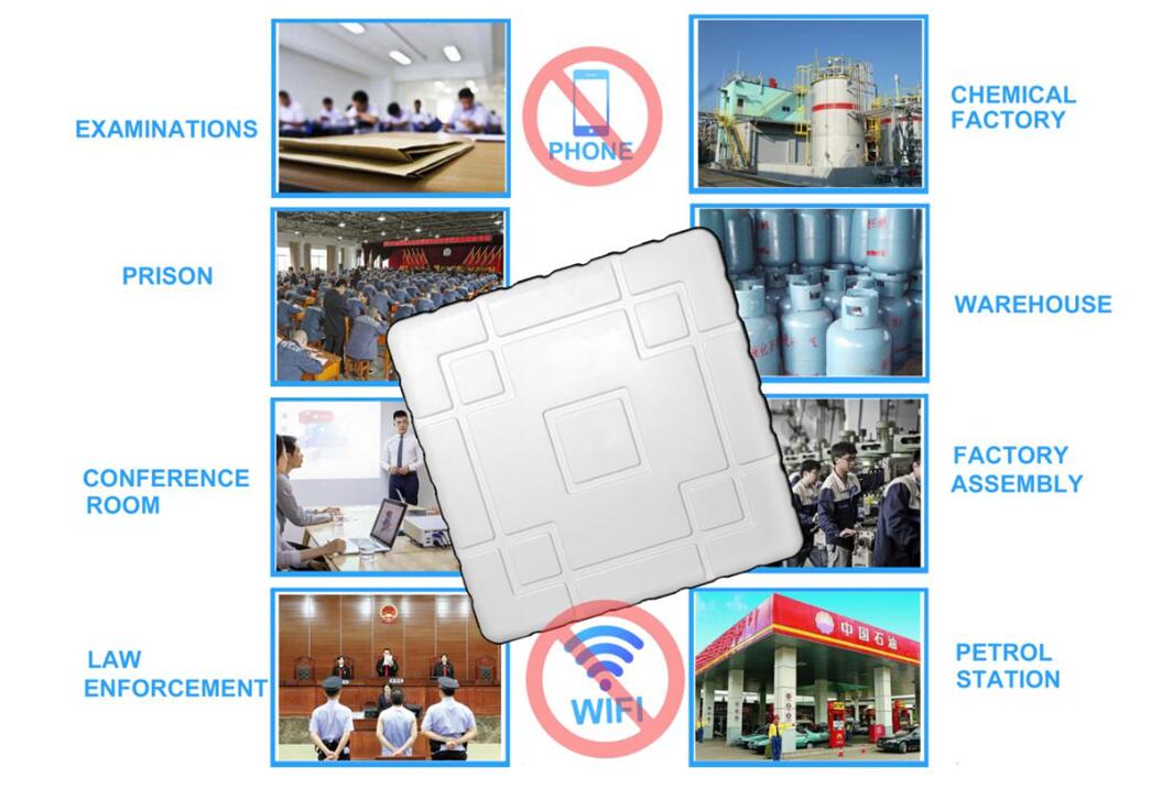 Wi-Fi GPS 5G блокировщик сигналов 50м 11 каналов ПВХ 150w