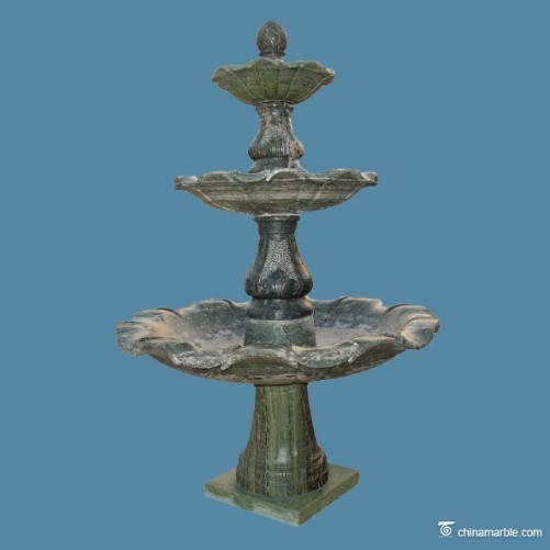 Lion Head Carved Marble Fountain Stone Water Outdoor Decro