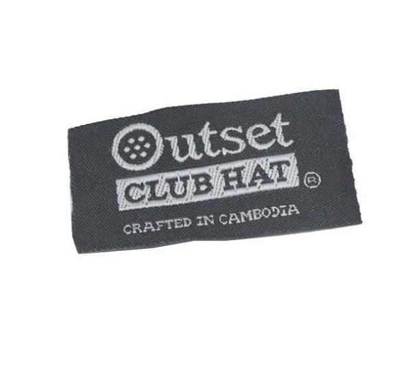 Fashion Woven Fabric Labels / Customized End Fold Sew On Clothing Labels