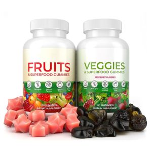 Multivitamin Superfood Gummies With 60pcs/Bottle For Dietary Health Supplement