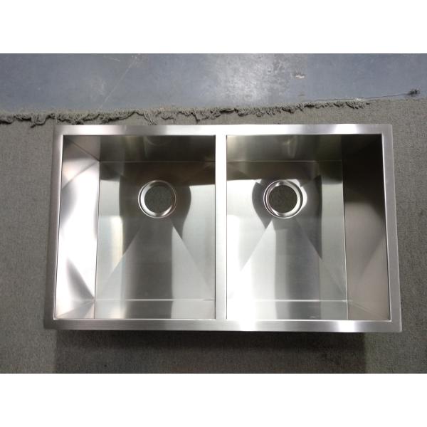 Retail Handmade Brushed Stainless Steel Sink Undermount / Double Stainless Steel kitchen Sink