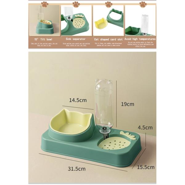 Pet Dog Cat Drink Water Bottle NO Time Setting For Cat Food Bowls And Water Dispenser