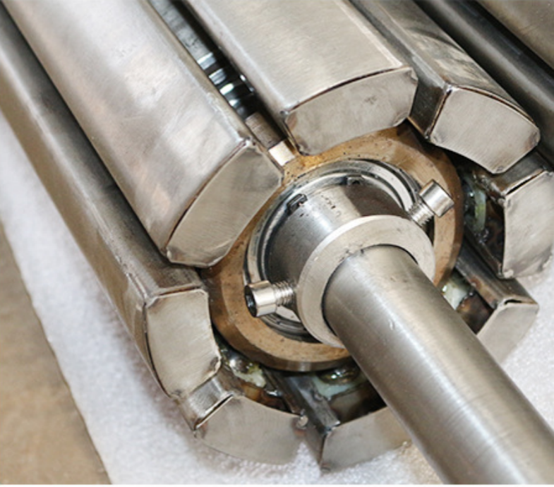 Aluminium Alloy Moving Sheet Flattening Roll Anti Wrinkle Cylinder Textile Machinery Parts Expanding