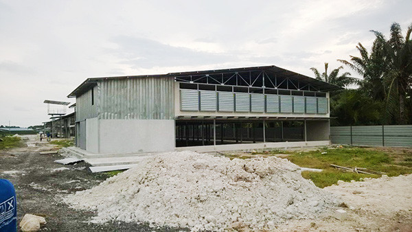 Lightweight Steel Structure Broiler Chicken House , Poultry Farm Building