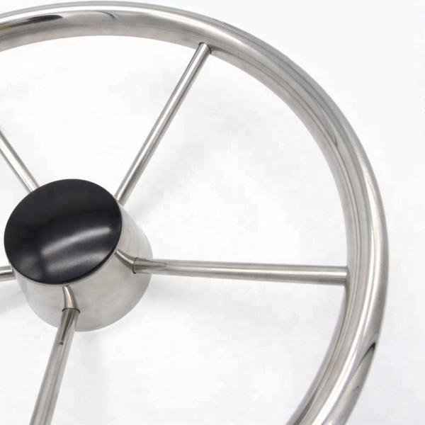 SGS 200KG 316 Stainless Steel Marine Boat Steering Wheels Plastic Polish