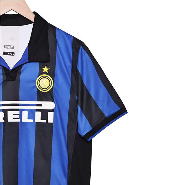 Classic 1998-1999 Season Inter Milan Home Jersey Retro Replica Quick Drying