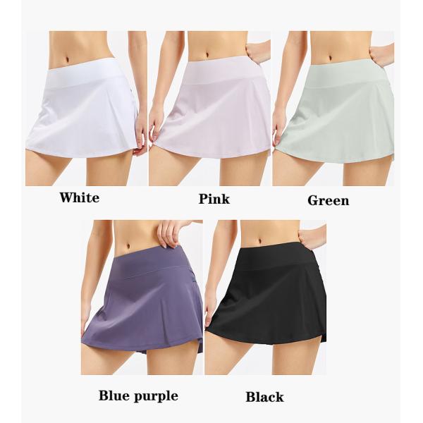 Быстрые сухие женщины играют в гольф юбки с юбкой Skort тенниса шортов Stretchy