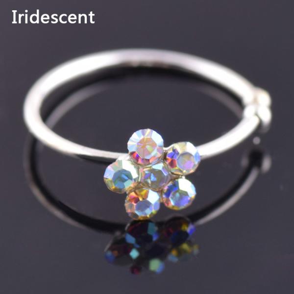 Trendy Colorful Nostril Stainless Nose Hoop Plum Nose Rings Clip On Nose Ring Fake Piercing Body Jewelry For Women