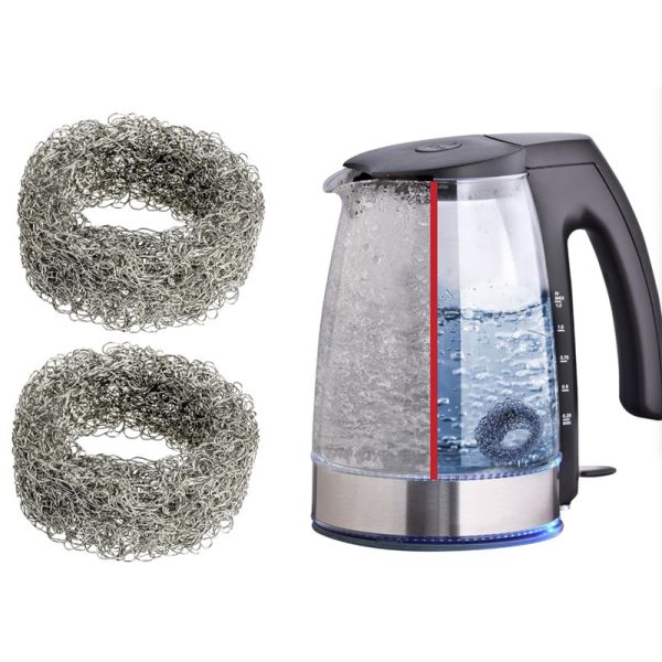 Knitted Stainless Steel Mesh Limescale Catcher 1.57 In X 1 In