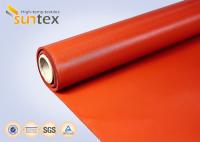 17 ONCES. Tissu enduit de silicone rouge de fibre de verre pour les couvertures et les rideaux de soudure
